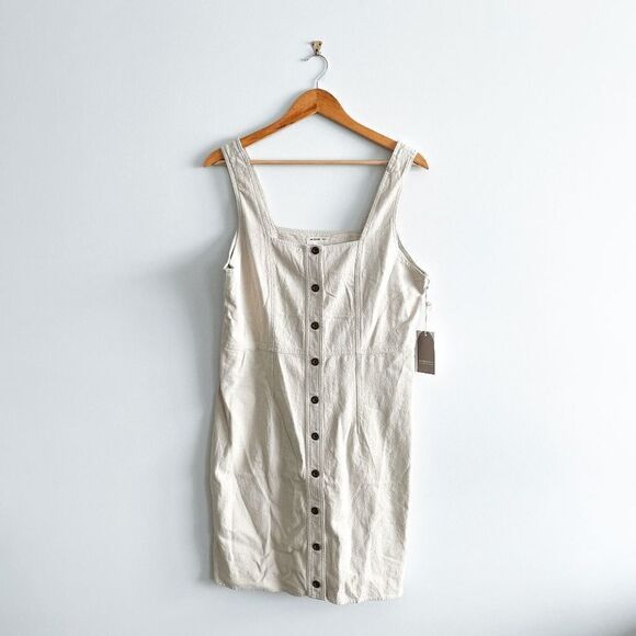 Jackson Rowe Womens Dress Button Front Sleeveless White Large - Picture 1 of 9